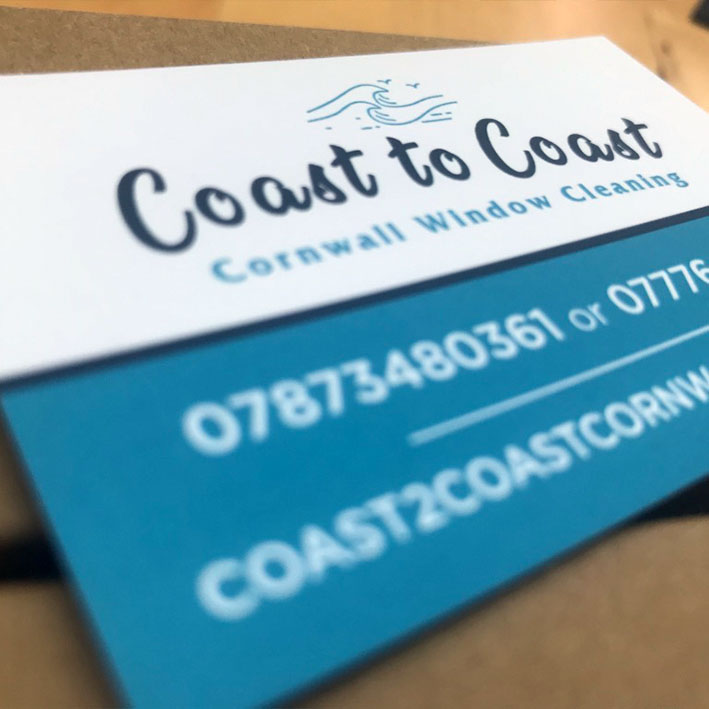 Coast to coast Cornwall business card printing